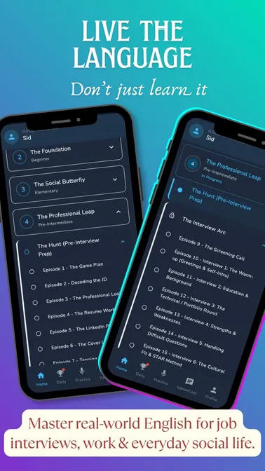 Learning roadmap with structured chapters